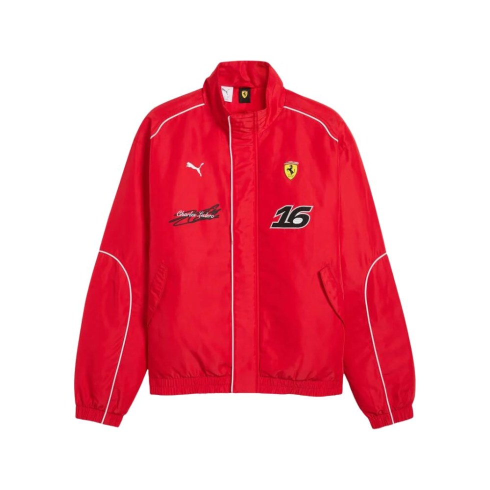 Ferrari F1 2026 závodní bunda Charles Leclerc #16 červená