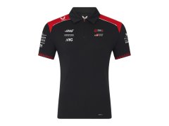 Haas F1 2026 pánské týmové polo tričko - černé